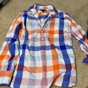 J. Crew Popover Shirt in Oversized Plaid